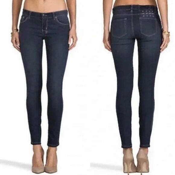 KSUBI Skinny Pins I'm Shady Women's Low Rise Skinny Jeans NWT 26 - Picture 3 of 8